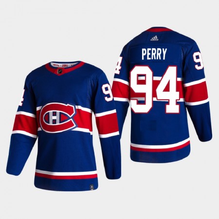 Montreal Canadiens Corey Perry 94 2020-21 Reverse Retro Authentic Shirt - Mannen